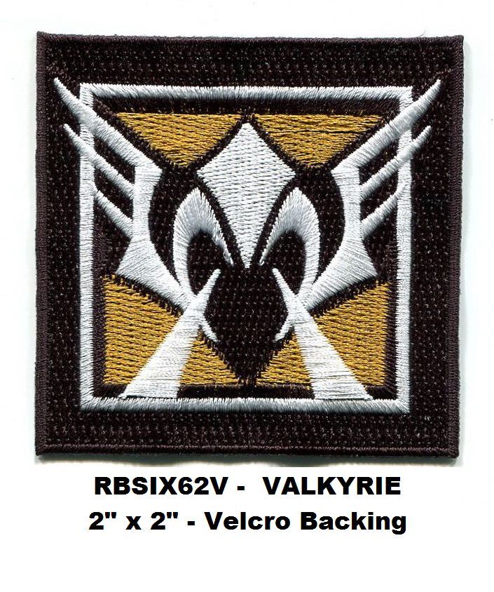 RAINBOW SIX VALKYRIE PATCH WITH HOOK BACKING  - RBSIX62V