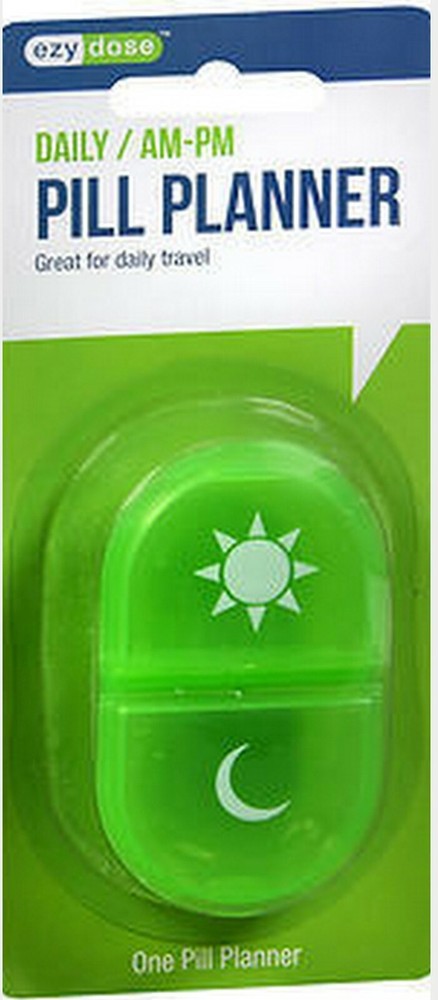 Pocket Pill Holder ( AM/PM / Sun/Moon ) Snap Close EZY DOSE ( 2 pack ) 67433