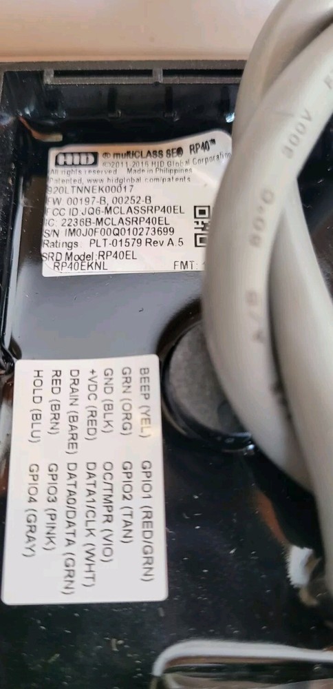 HID multiCLASS SE RP40 Wall Switch Reader 920LTNNEK00017