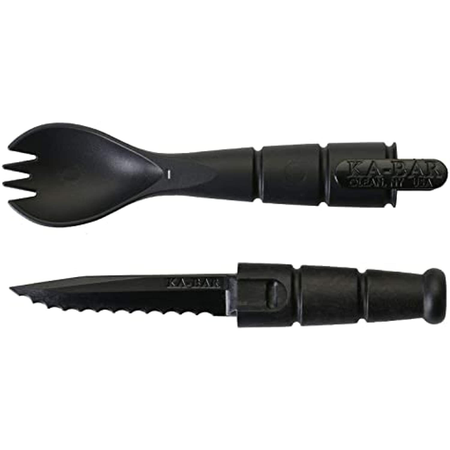 KA-BAR, Field Spork/Knife Kit, Package of 3, Overall Length: 6 .875"