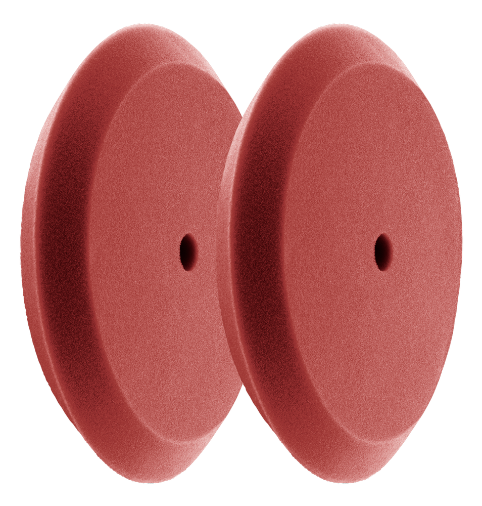 HI-BUFF 8" Foam Buffing Pads, Fits 7" Backer, Slant Design, Hook & Loop (2 Pack)