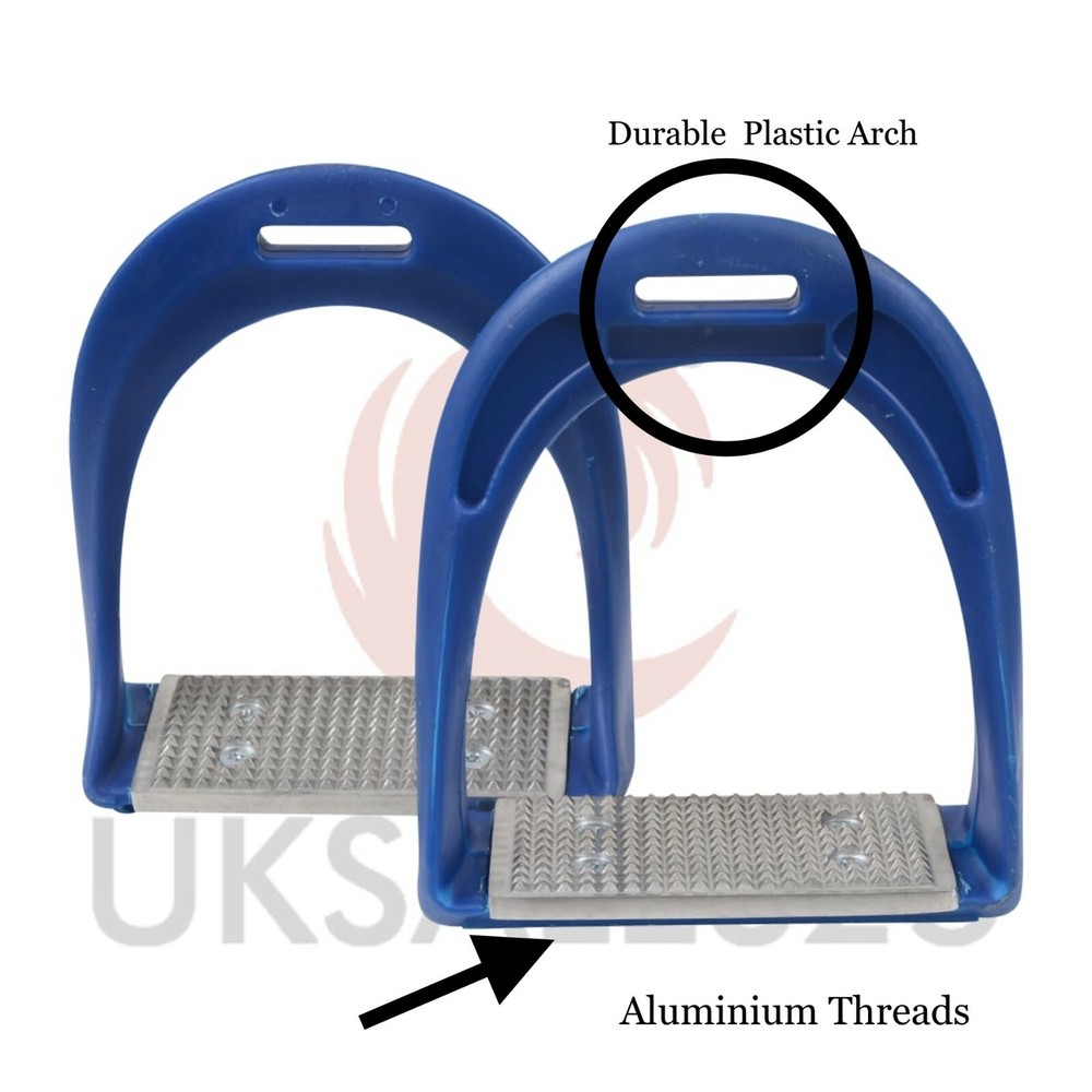 Aluminium Thread Stirrups Ultra Light Weight 4.75" 12CM *SAME DAY DISPATCH*