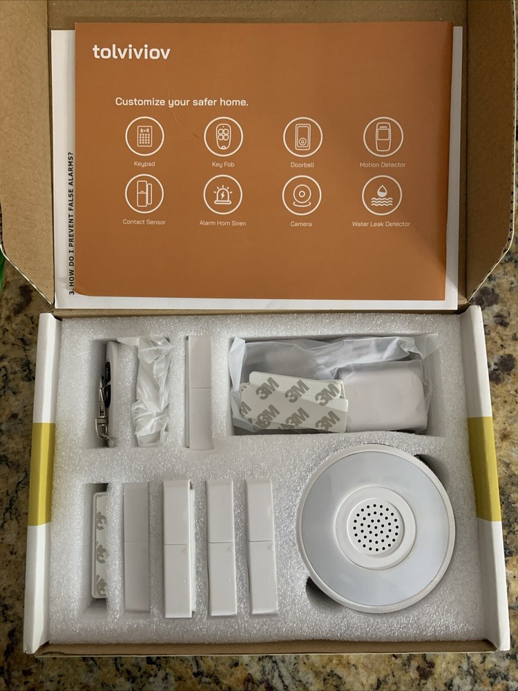 Home Security Alarm System Wireless 8-Piece Kit