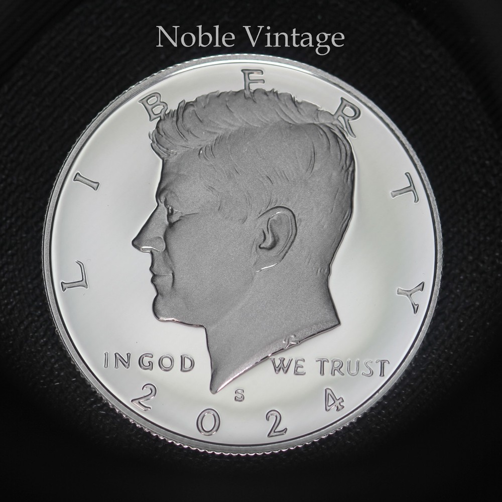 2024 S Silver Proof Kennedy Half Dollar - 99% Silver - Rim Toning - Lot A