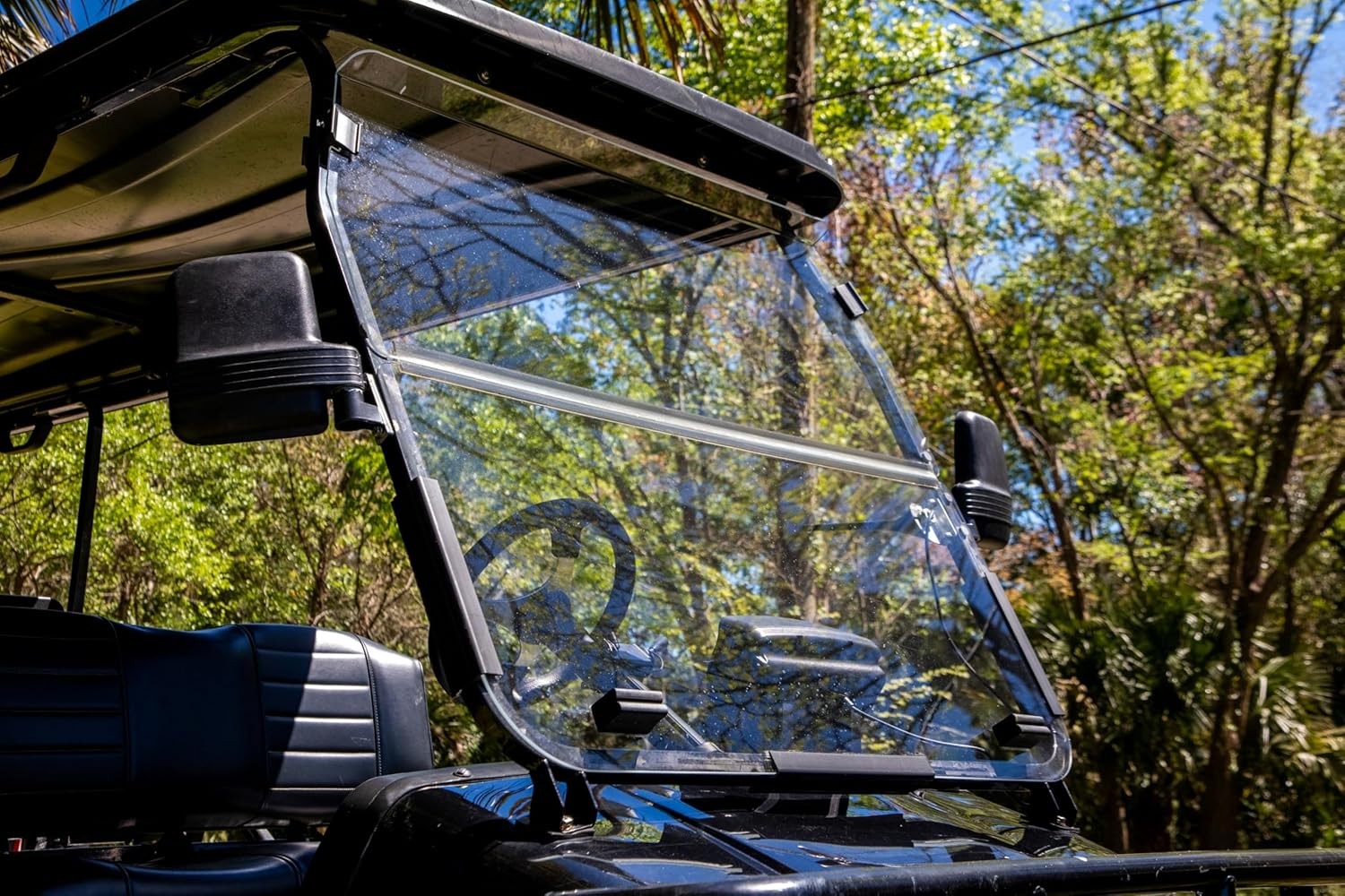 RedDot 1/4" Folding Golf Cart Windshield for Evolution Classic & Forester - Clea