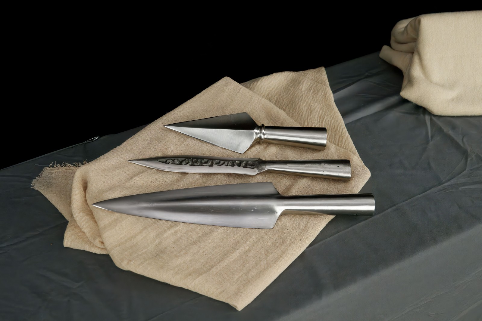 Forged Medieval Spear Head Polearm Viking Lance Broadhead