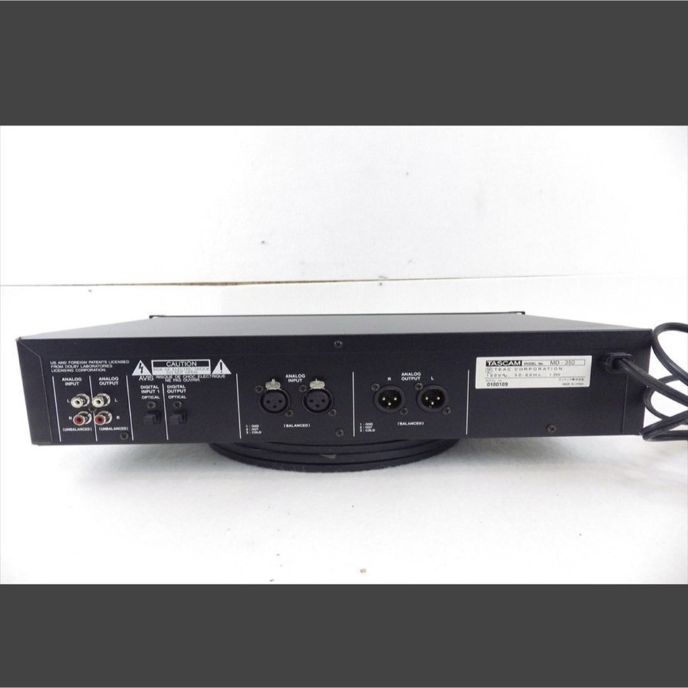 Tascam MD 350 MiniDisc Recorder MD Deck Pro Audio Studio Unit