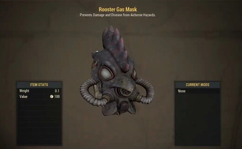 (Xbox) Rooster Gas Mask - Rare Apparel