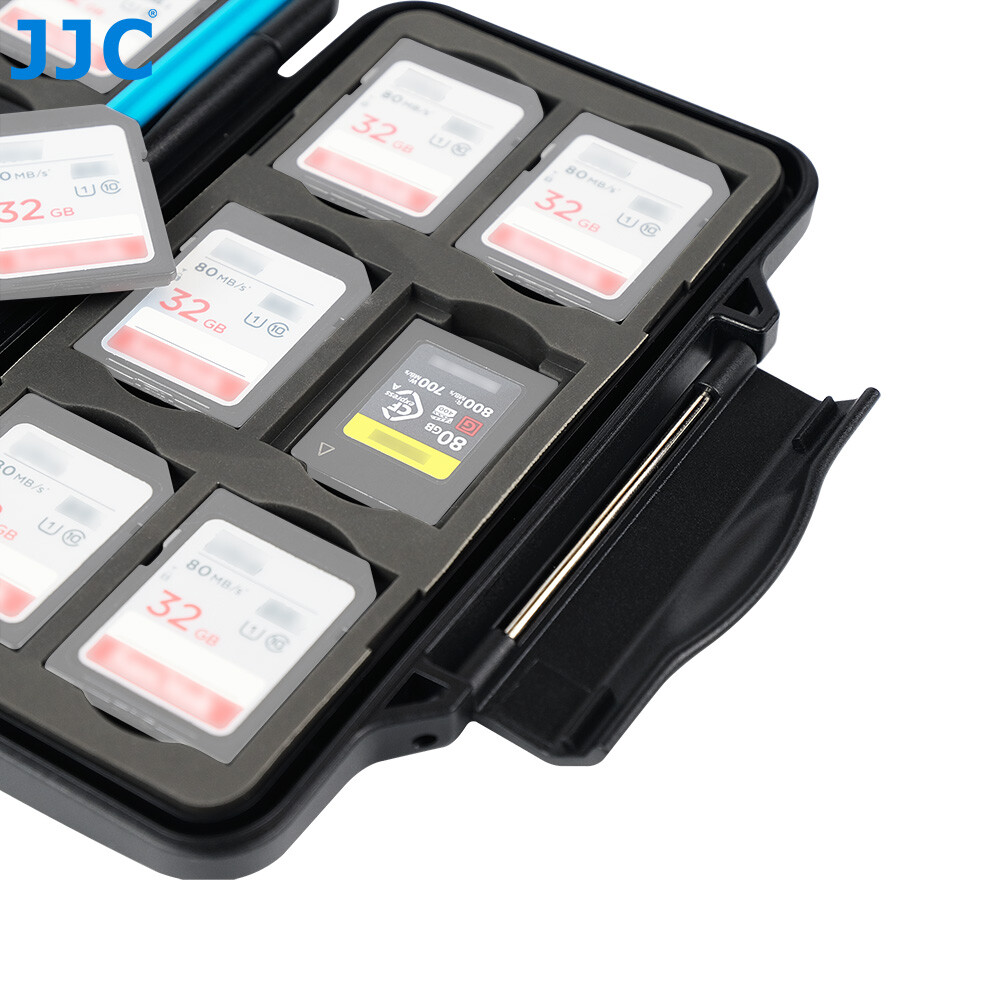JJC Memory Card Case Box Storage Holder for SD SDHC SDXC CFexpress Type A Cards
