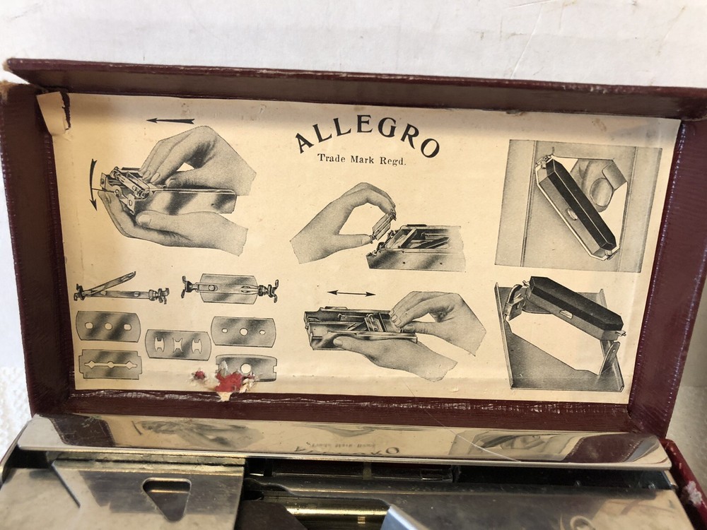 Vintage Allegro Model Standard Automatic Razor Honing Stropping Machine with Box