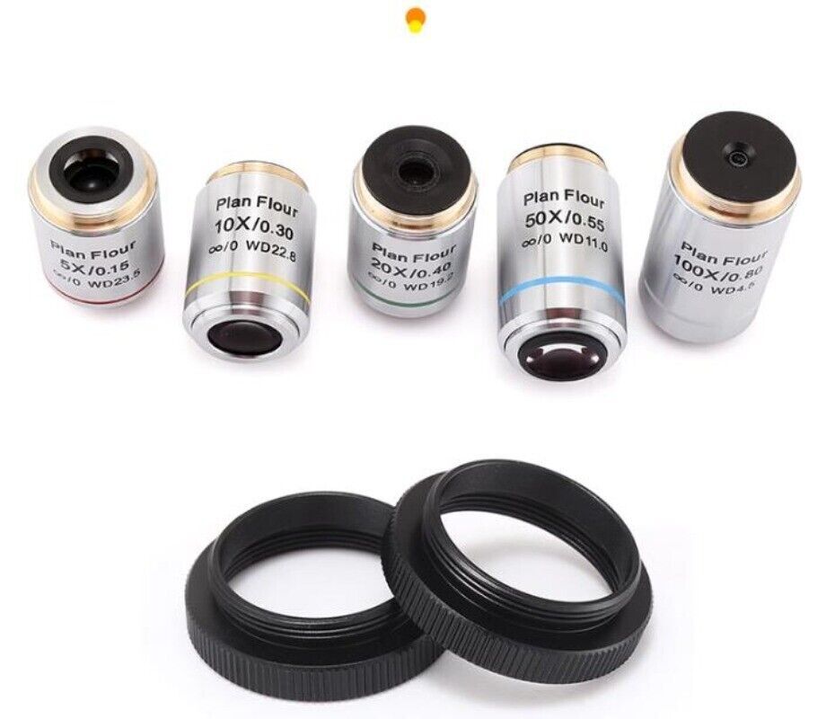 Metallurgical Plan Flour Semi-apochromatic Infinity Objective Parfocal 60 mm