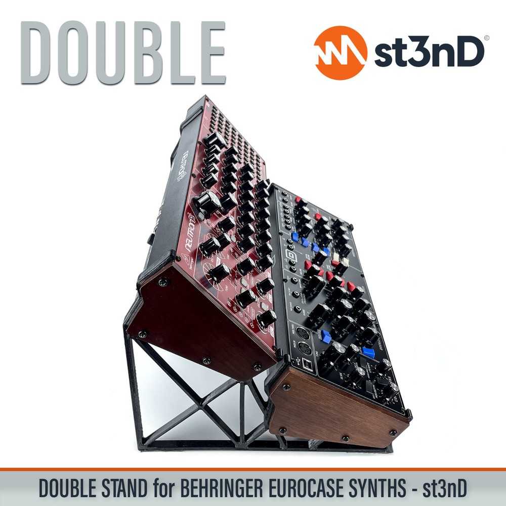 DOUBLE STAND for BEHRINGER EUROCASE INSTRUMENTS AND SYNTHS - 3D Printed