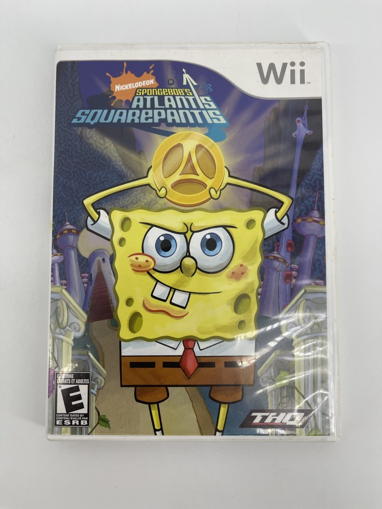 SpongeBob's Atlantis SquarePantis (Nintendo Wii) Disc & case only! Used | Tested