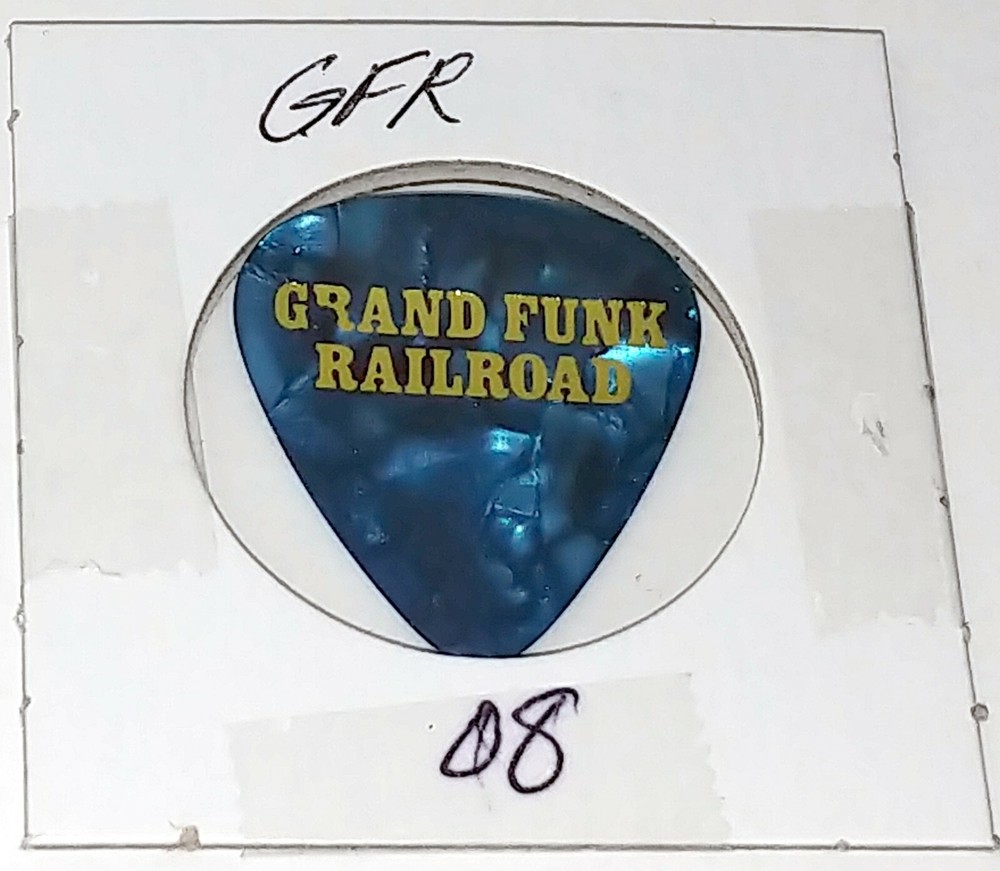 KISS Guitar Pick BRUCE KULICK Grand Funk Railroad 2008 Gold Turquoise Pearl