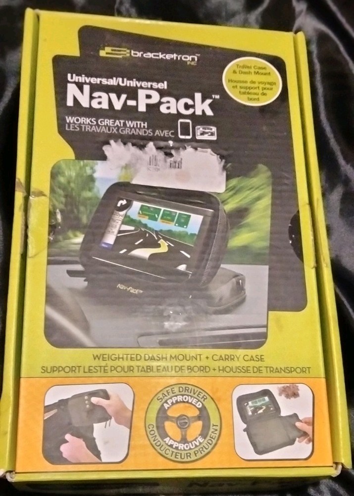 Bracketron Nav-Pack Universal Weighted GPS Dash Mount Carrying Case