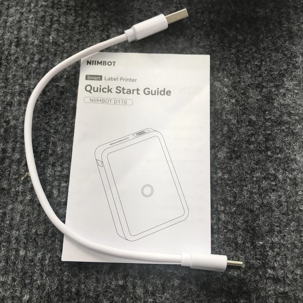 NIIMBOT D110 Label Maker Machine with Tape Small Printer Bluetooth Connection