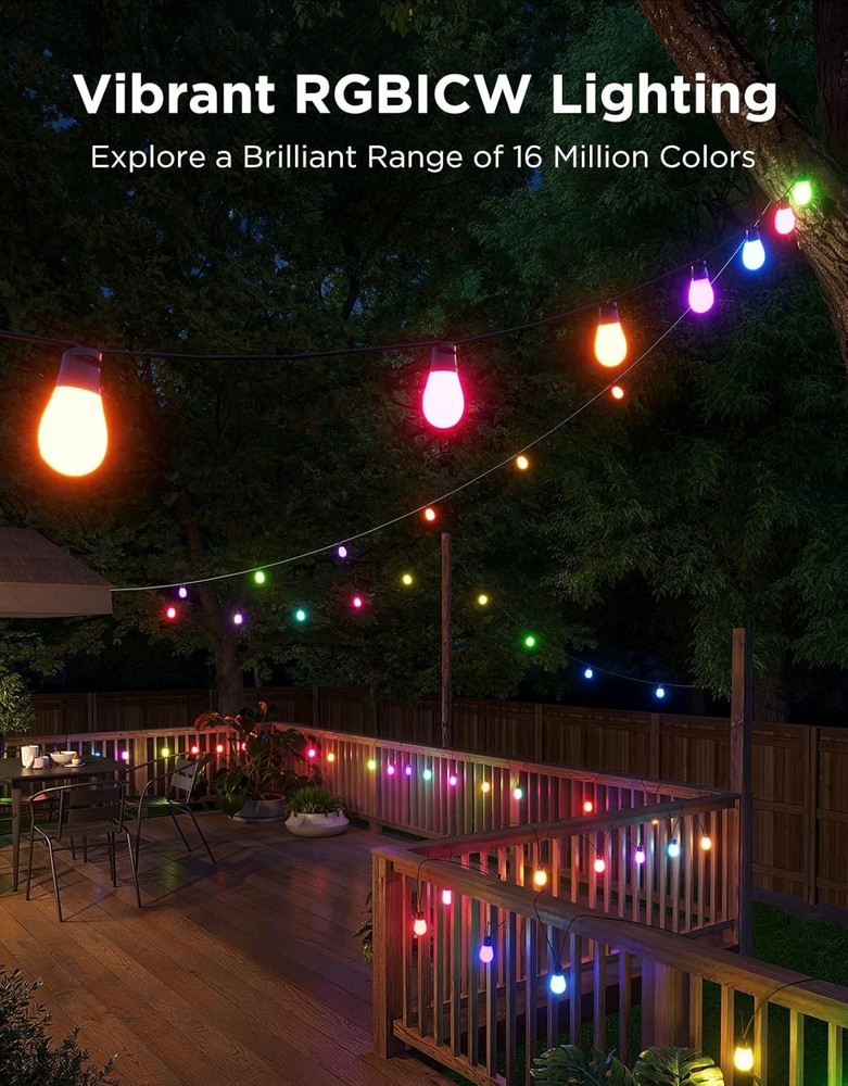 Govee Outdoor S14 Bulb String Lights 2 - 48ft