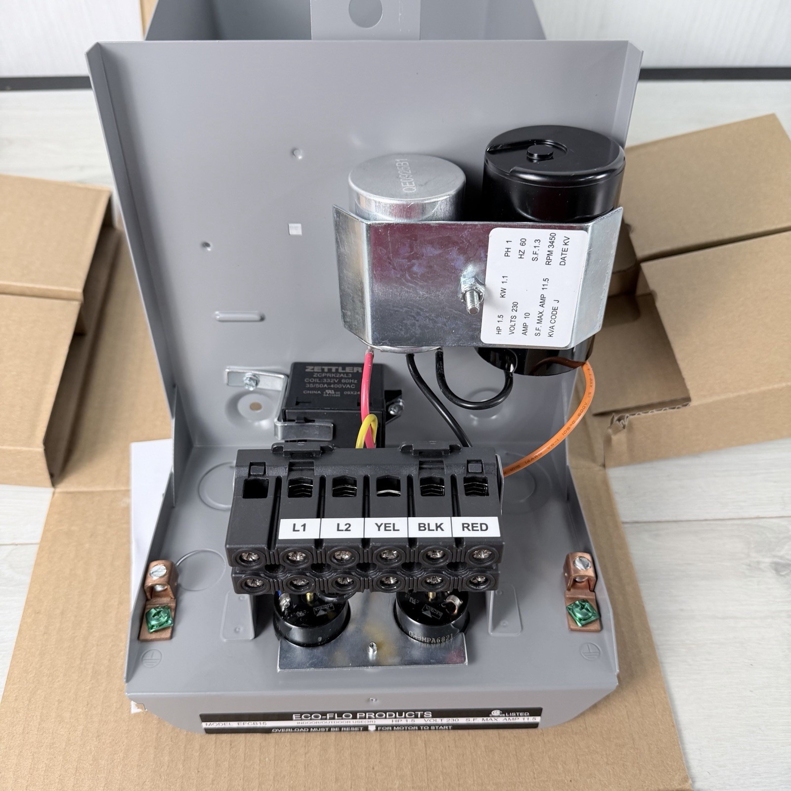 Eco-Flo EFCB15 Water Submersible Pump Control Box EFCB Series 1.5HP 230V