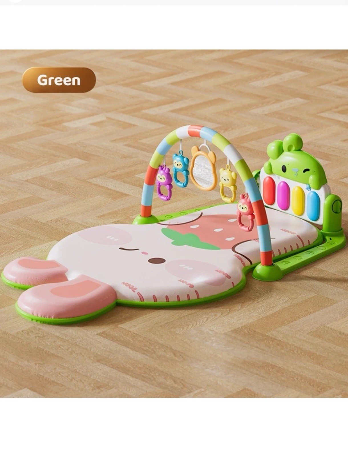 Baby Activity Center Pedal Piano Music Fitness Mat (Green) 0-12 Months