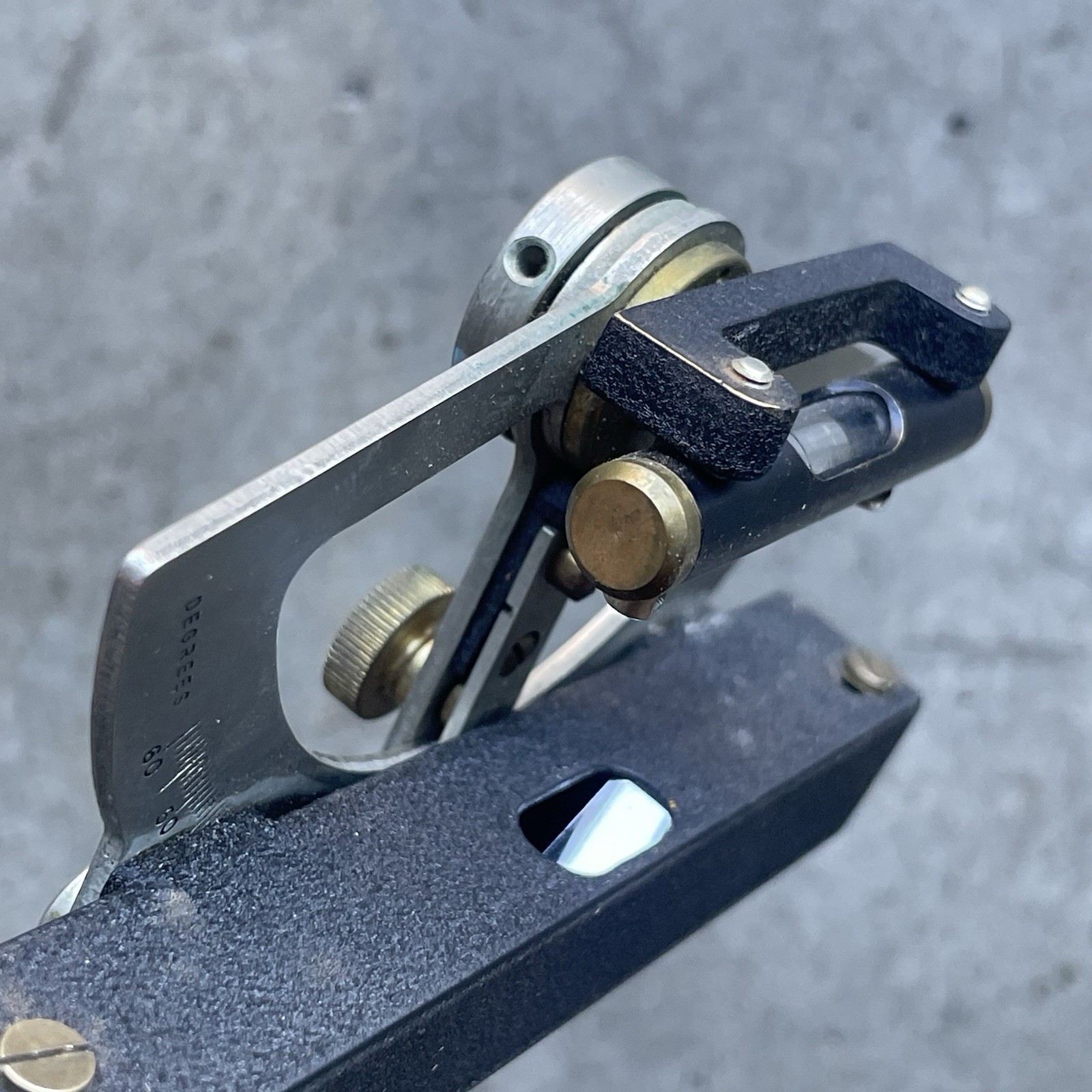 Vintage Keuffel & Esser (K&E) Abney Level Clinometer –With Original Leather Case