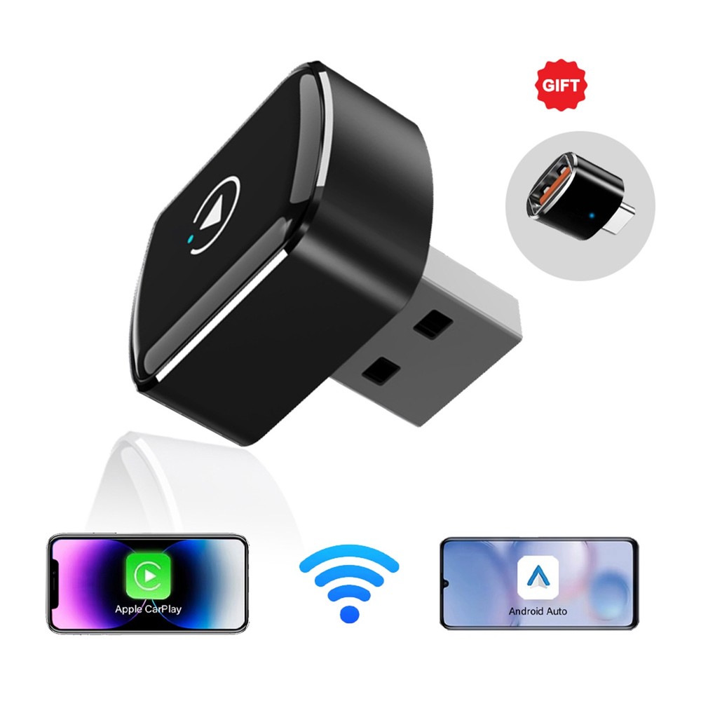 USB Auto Wireless CarPlay Adapter For Apple Android Wireless Dongle Plug ＆ Play