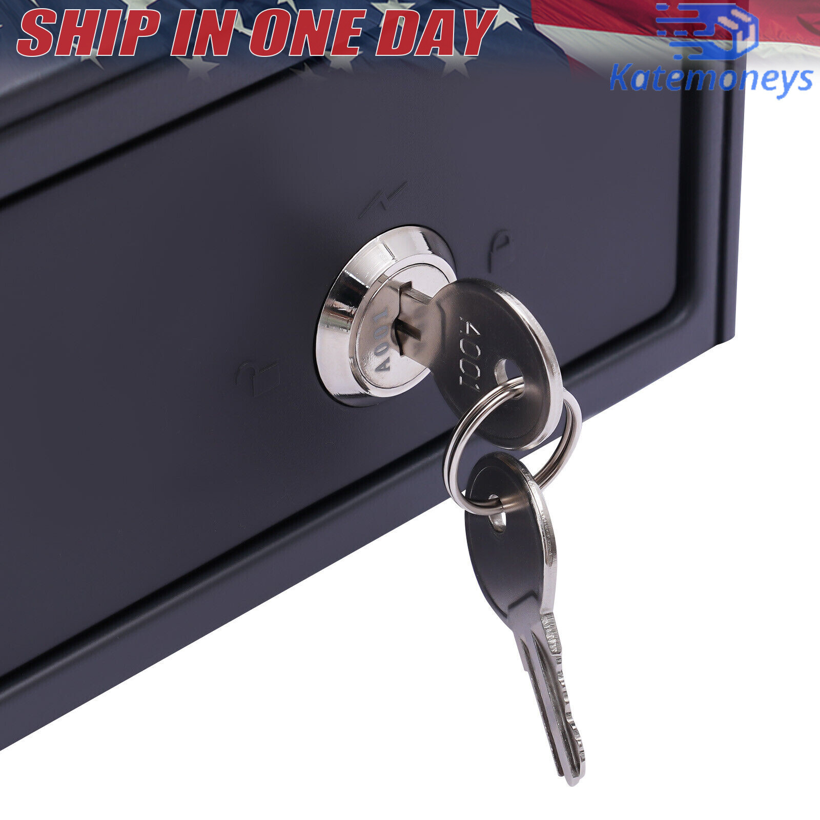 38 Keys Electronic Cash Register Black Thermal Cash Register with Cash Drawer