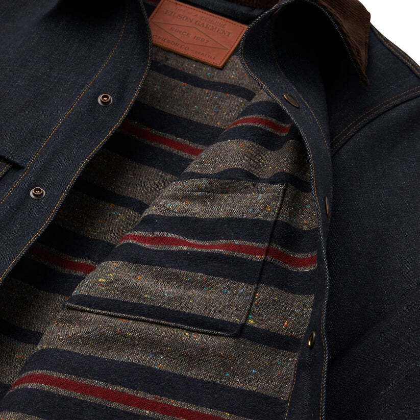 Filson Lined Denim Cruiser 20204440 MADE IN USA Raw Indigo Dark Corduroy Long CC