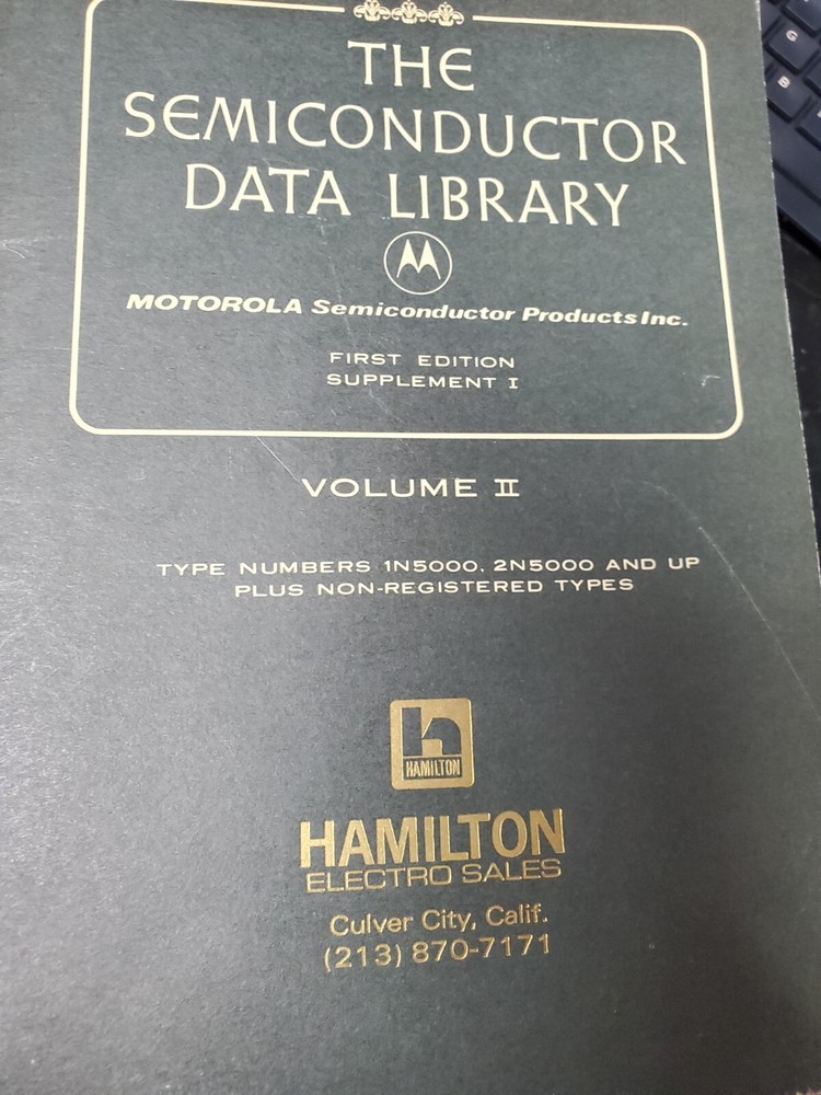 3-volume MOTOROLA SEMICONDUCTOR DATA LIBRARY 1st edition 1972
