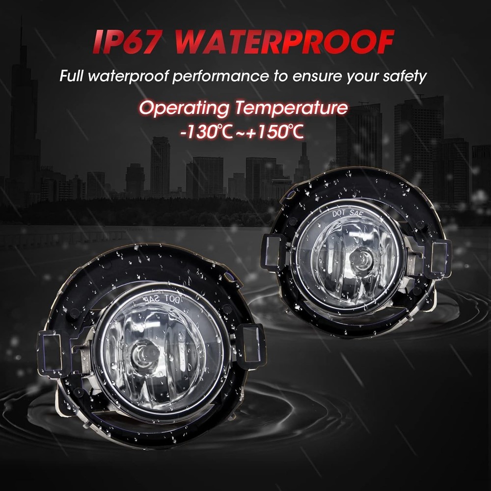 Fog Light Assembly Replacement For 2005-2015 Xterra / 2010-2017 Frontier With H1