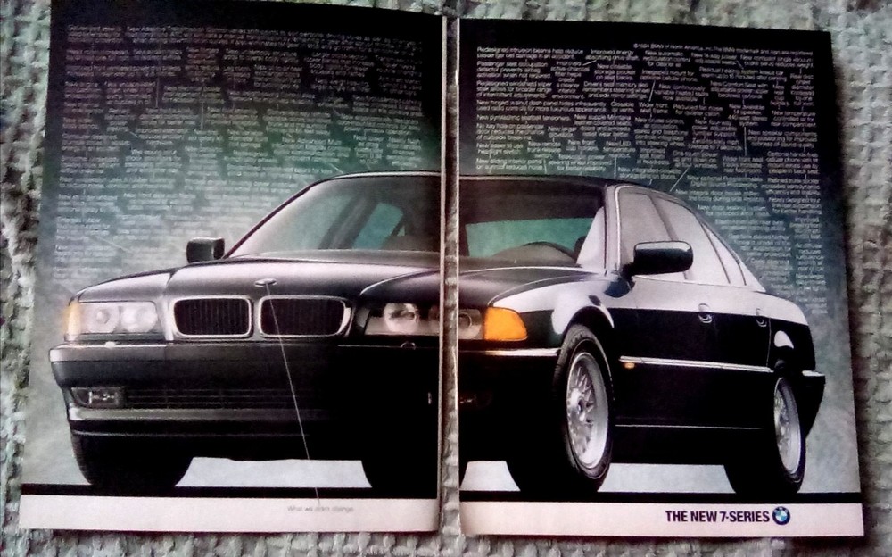 1995 BMW 7-Series 2 page Print Ad
