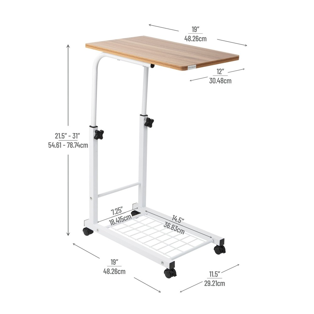 Mind Reader Standing Desk, Laptop Stand, Height Adjustable, Computer Table, W...