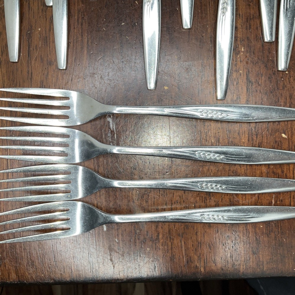 Prudential Stainless “Wheat Sprig” Flatware 30 PC Set