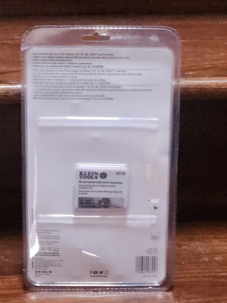 Klein Tools 53725 BX and Armored Cable Cutter NEW Sealed