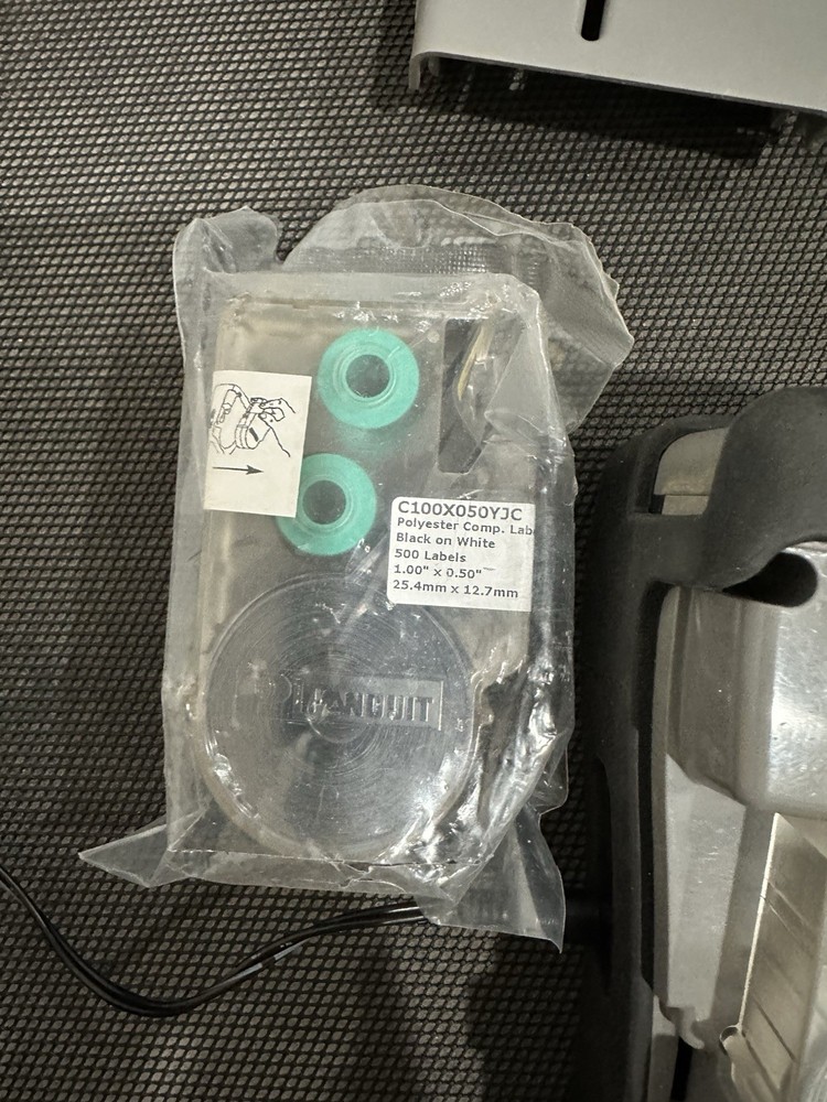 Panduit Panther LS8 Hand-Held Thermal Transfer Printer with Labels, Disc Case