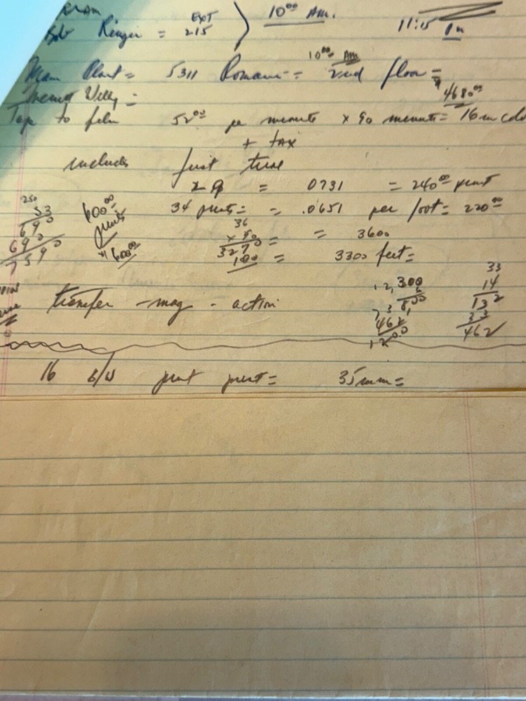 RARE BUDWEISER COMMERCIAL JOHN WAYNE MAKING OF VARIOUS PAPERWORK FOR SCRIPT