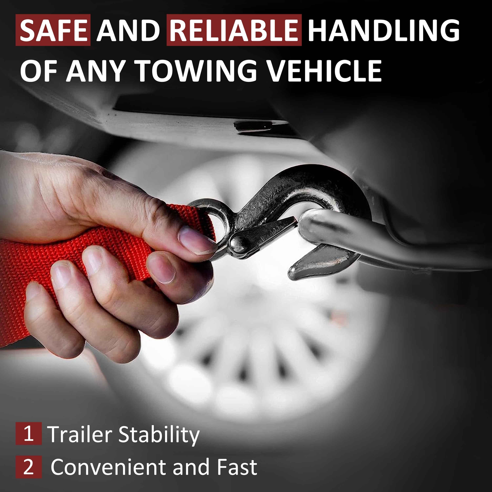 Fit For 2004-2024 2008 2009 Ford F150 F-150 Chrome Tow Hooks w/ Hardware - Pair