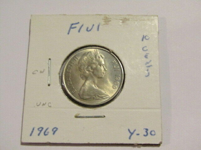 Fiji 1969 10 Cents unc Coin