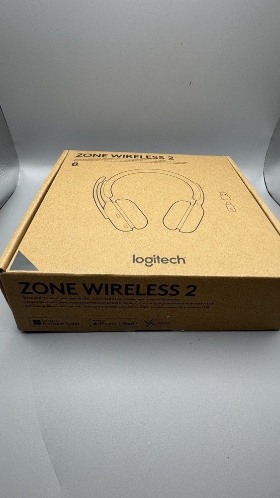Logitech Zone Wireless 2 Premium AI Noise Cancel Headset Bluetooth Pairing Black