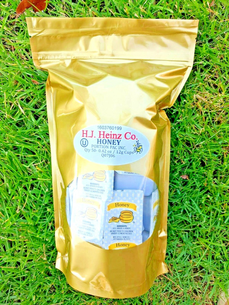 HEINZ HONEY SINGLE SERVE 2 Pack 100 Packets Total KOSHER PLEASE READ DESCRIPTION