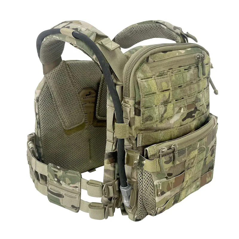 Agilite Micro MAP Rear Hydration Panel Compatible Plate Carriers MULTICAM BLACK