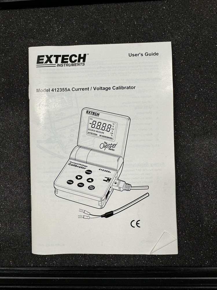Extech OYSTER 412355A Current & Voltage Calibrator Meter & Test Lead Probe
