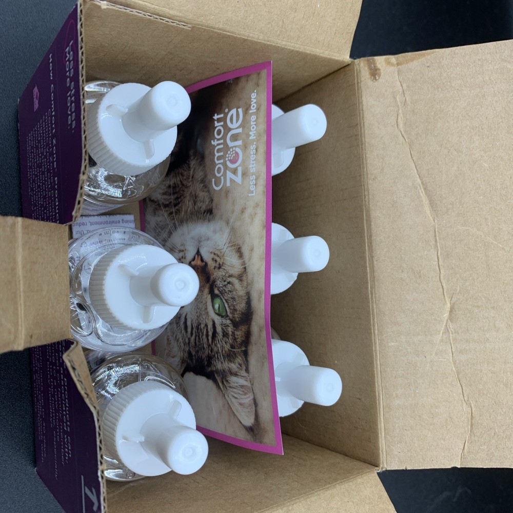 COMFORT ZONE 6 Pack MultiCat Diffuser Refills Cat Calming Pheromones