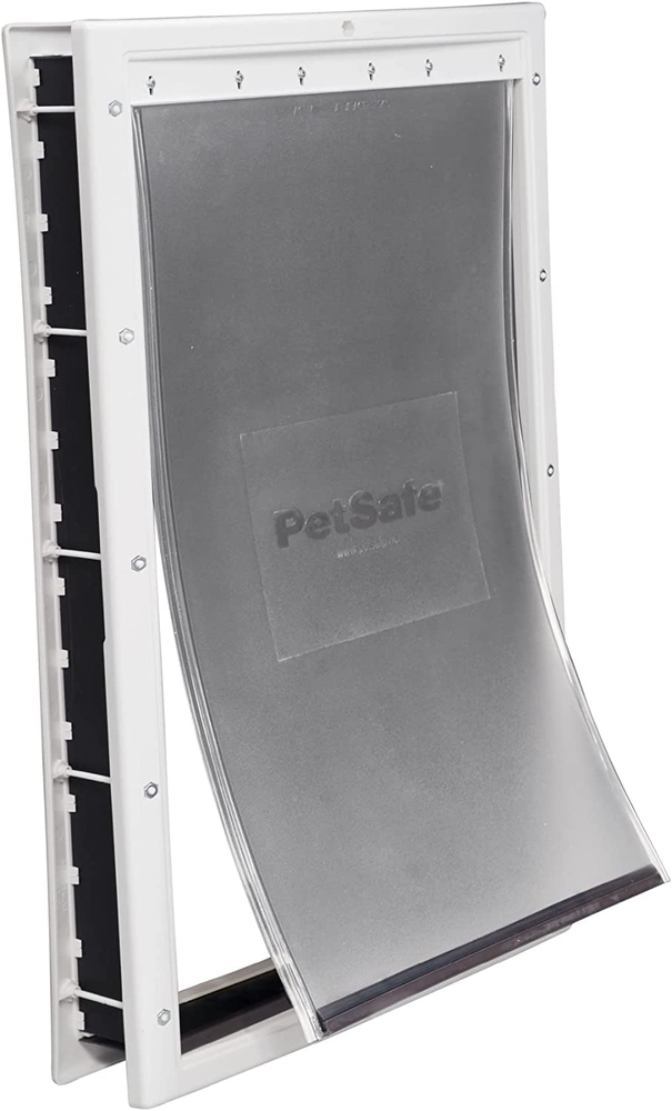 Dog Door Medium Large DIY Installation Closing Panel Durable Adjustable Flap