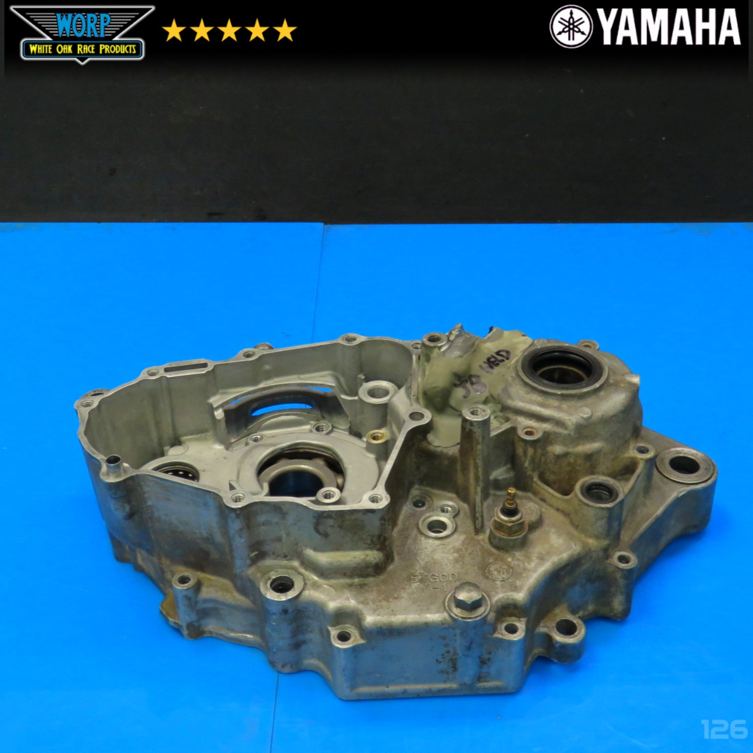 2004 YAMAHA YFZ450 LEFT SIDE CRANKCASE CRANK CASE BOTTOM END ~ GENUINE OEM 04-05