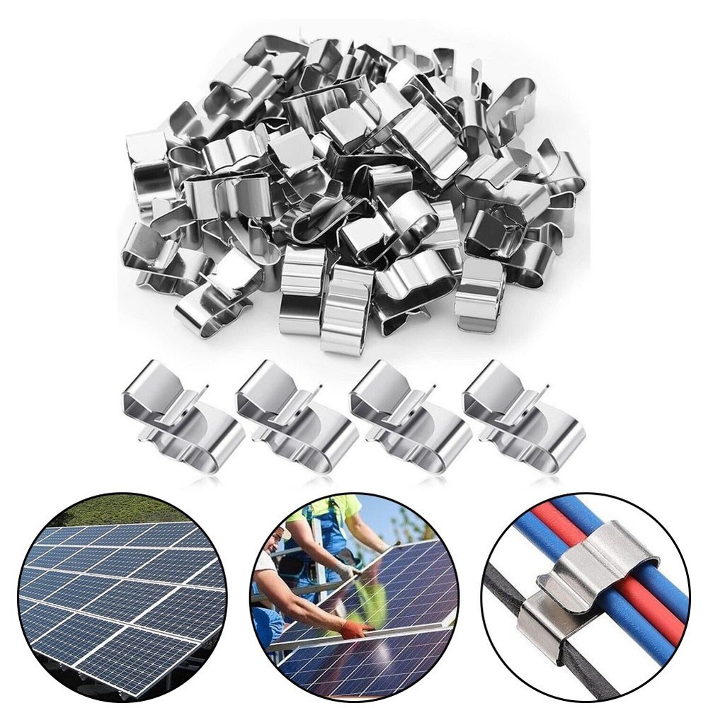 Solar Panel Clips Double Wire Clips Wide Applications No Tools Required