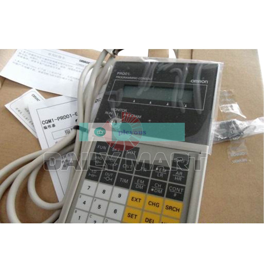 Omron Automation CQM1-PRO01-E PROGRAMMING CONSOLE UNIT HAND-HELD w/ 2M CABLE PLC