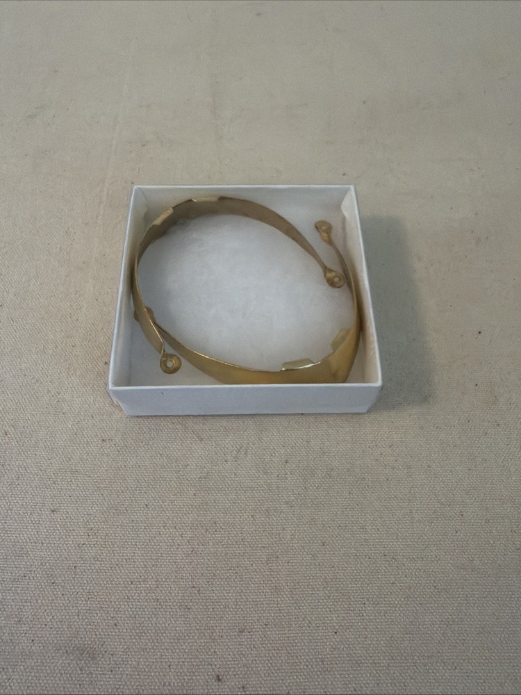 Gold Tone Solid Heel Cap NEW