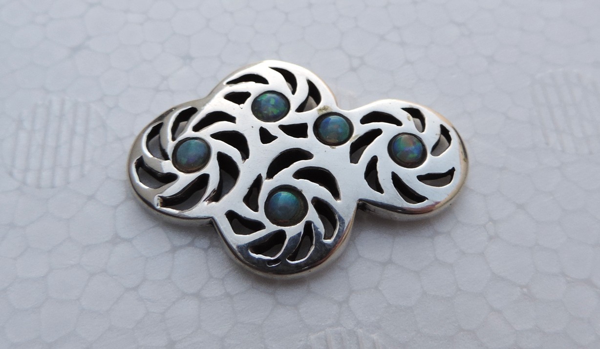 Ilaria Logi 'Southern Cross' Australia Sterling Silver 925 Map Puzzle w Box Rare