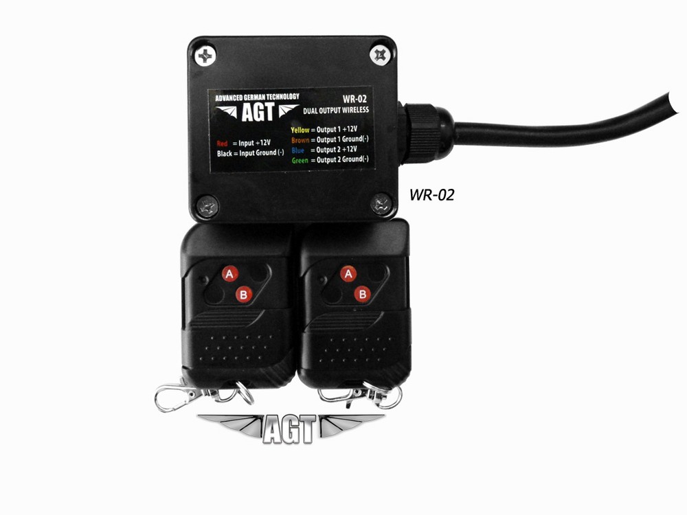 12V 2CH Wireless RF Remote Control Switch Transmitter Receiver for Car Truck RV