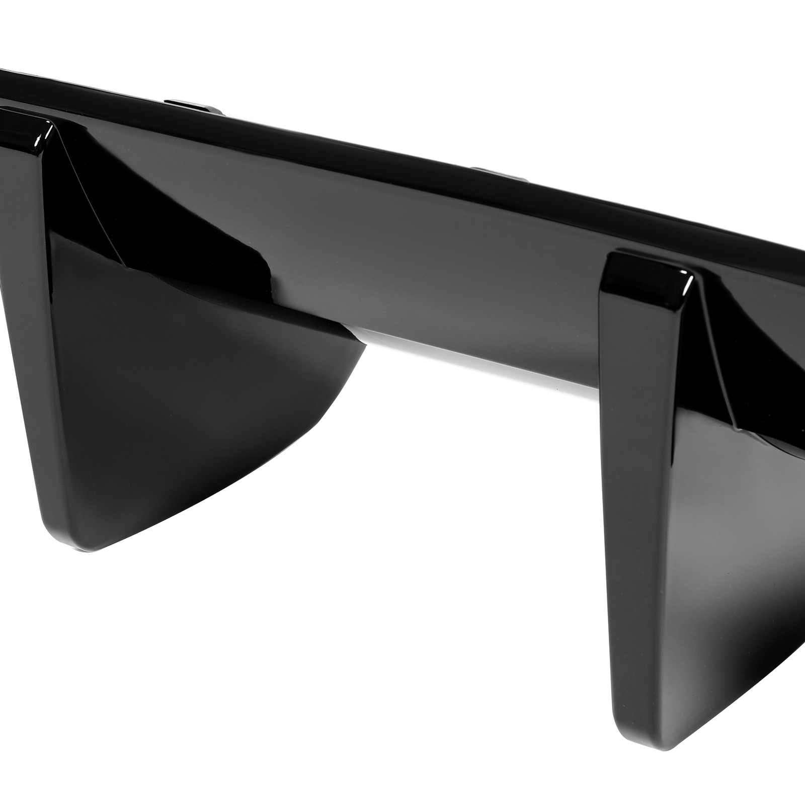 For Mercedes W204 C250 C300 C350 C63 AMG 2012-14 Gloss Black ABS Rear Diffuser